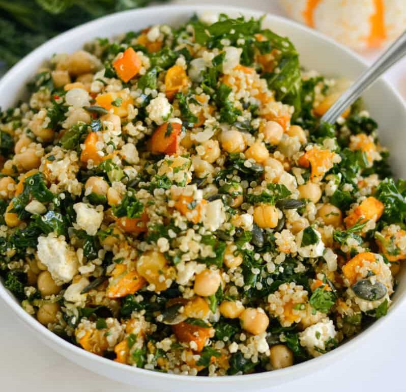 Autumn Kale Quinoa Salad