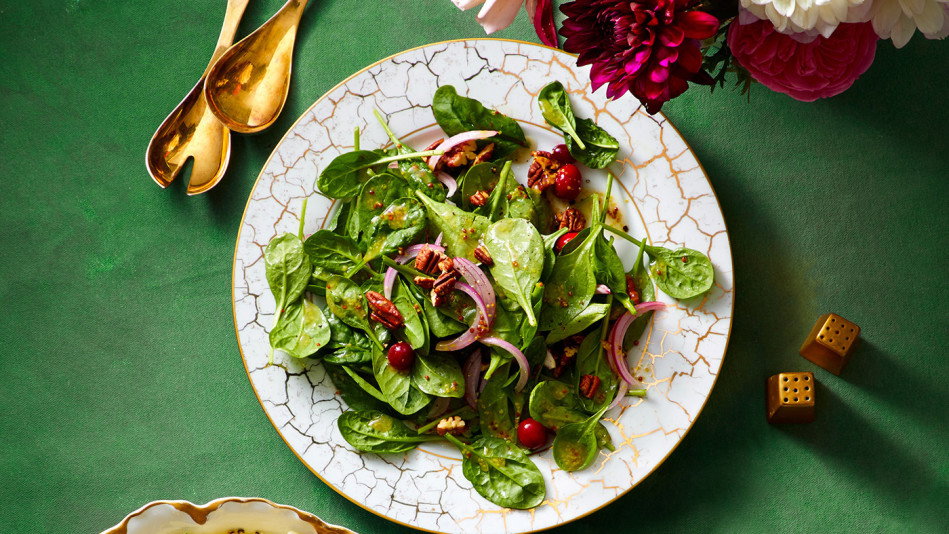 Cranberry Pecan Spinach Salad