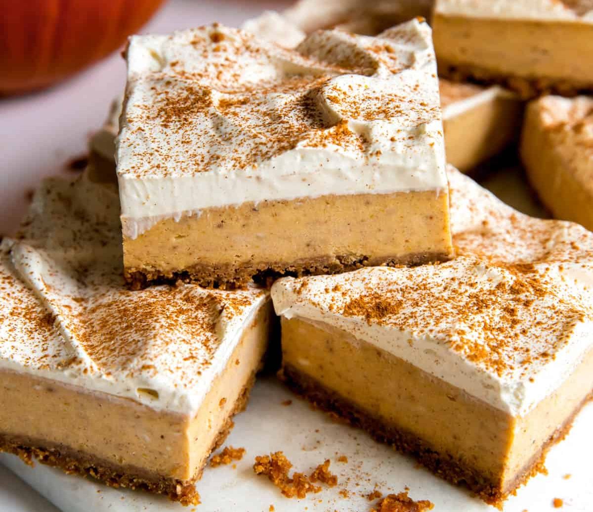 Pumpkin Cheesecake Bars