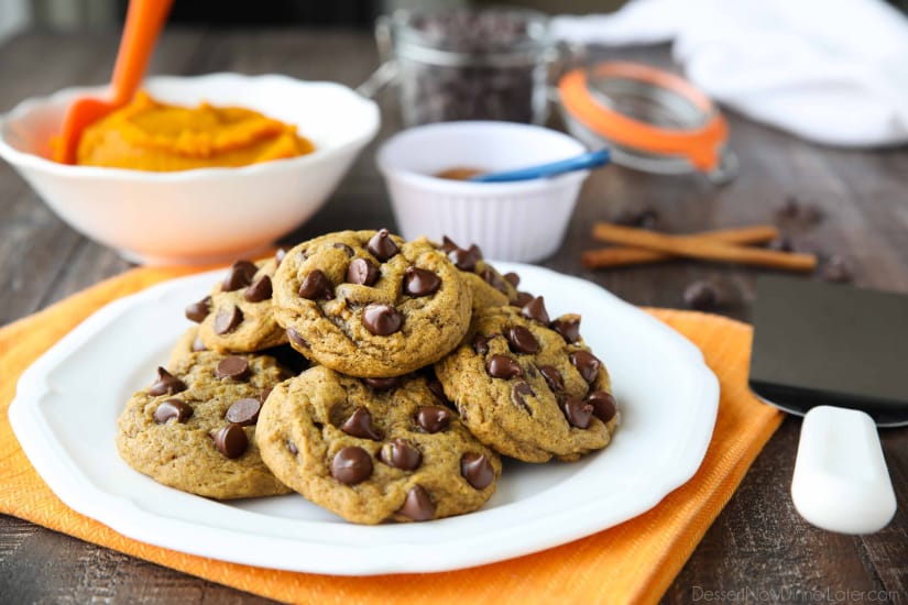 Pumpkin Chocolate Chip Cookies