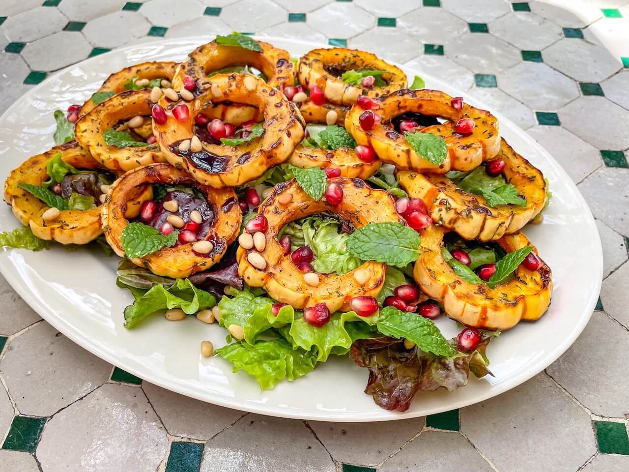 Roasted Delicata Squash Salad