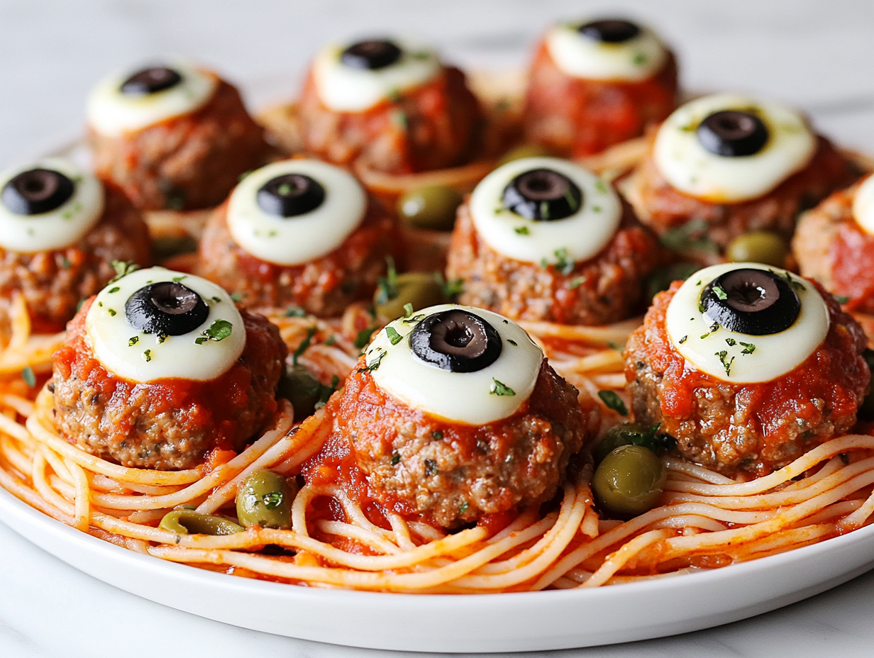 Halloween Eyeball Pasta