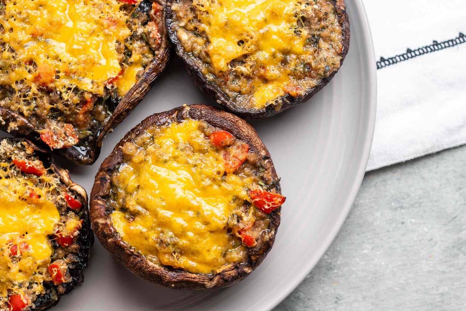 Stuffed Mushrooms with Herbs and Cheese