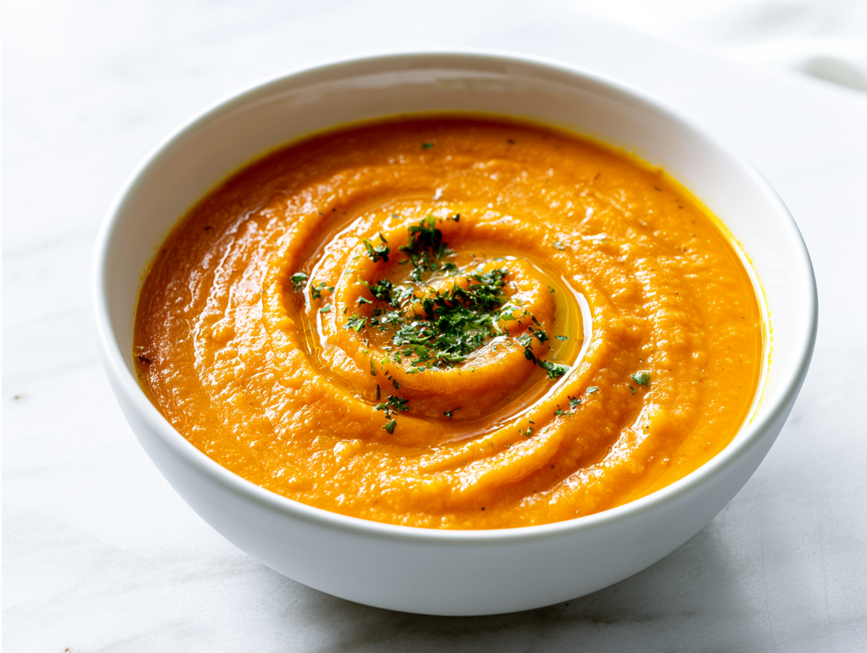 Roasted Butternut Squash and Carrot Soup Recipe