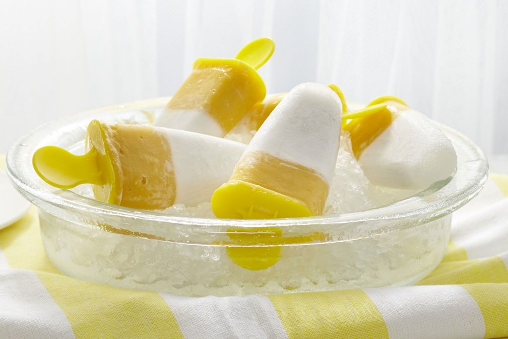 Mango Coconut Popsicles