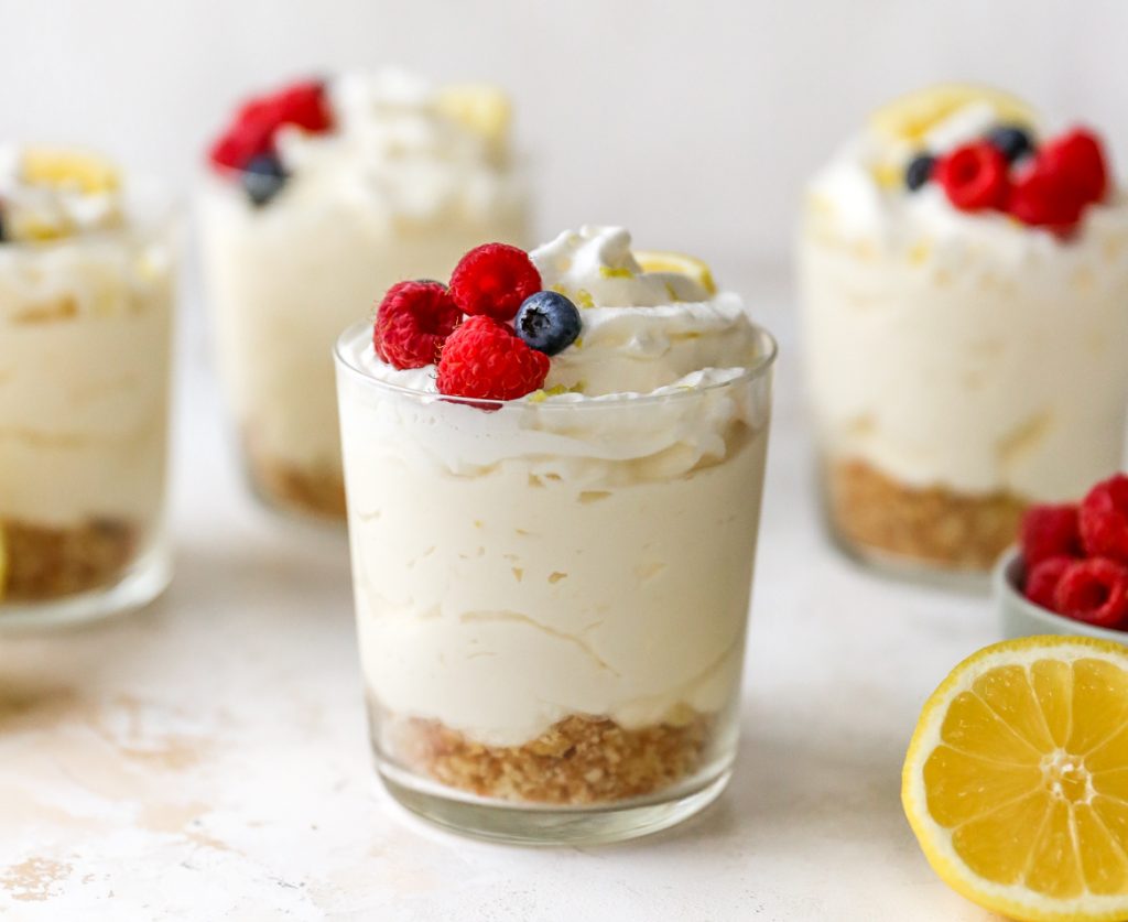 No-Bake Lemon Cheesecake Cups