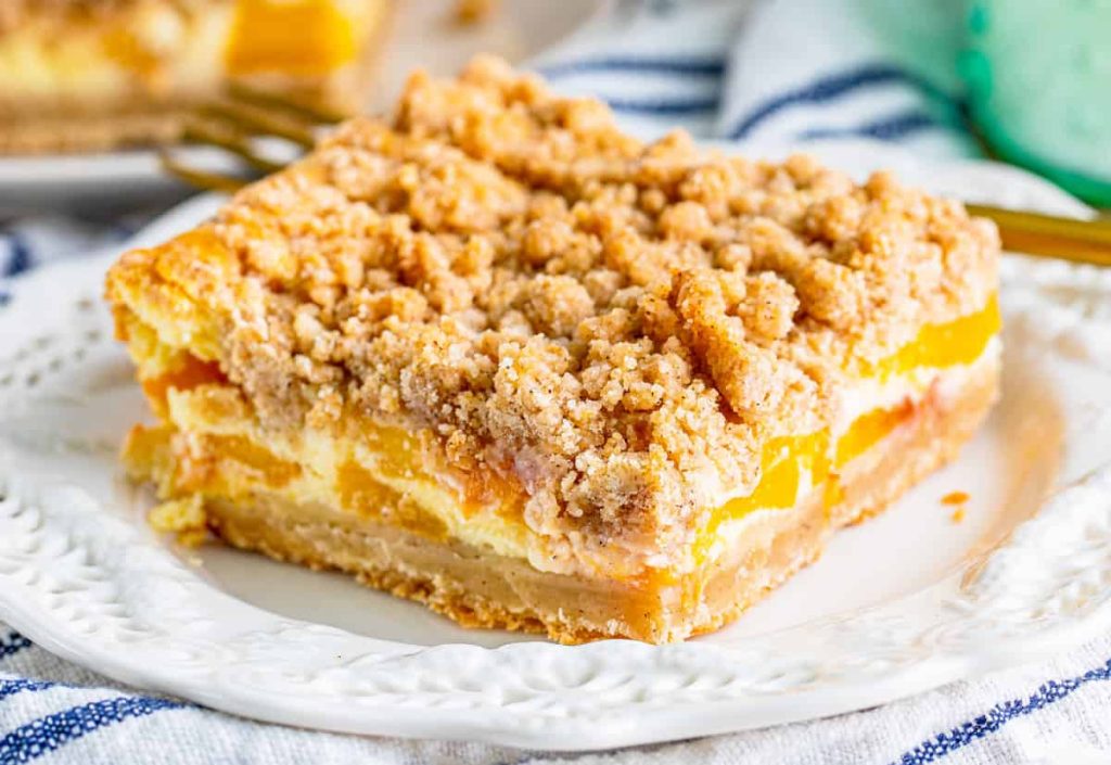 Peach Cobbler Bars