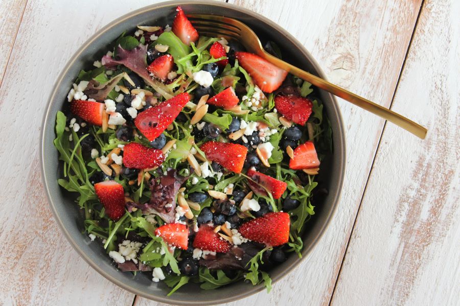 Blueberry Goat Cheese Salad