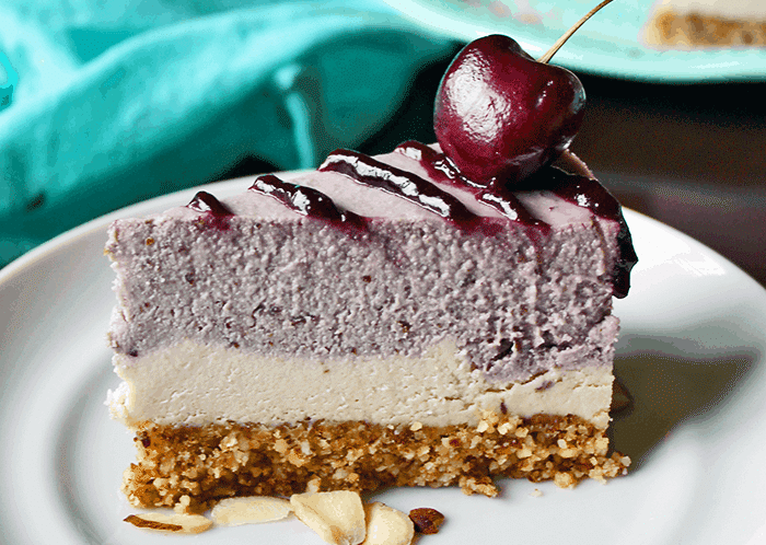 Cherry Almond Cheesecake