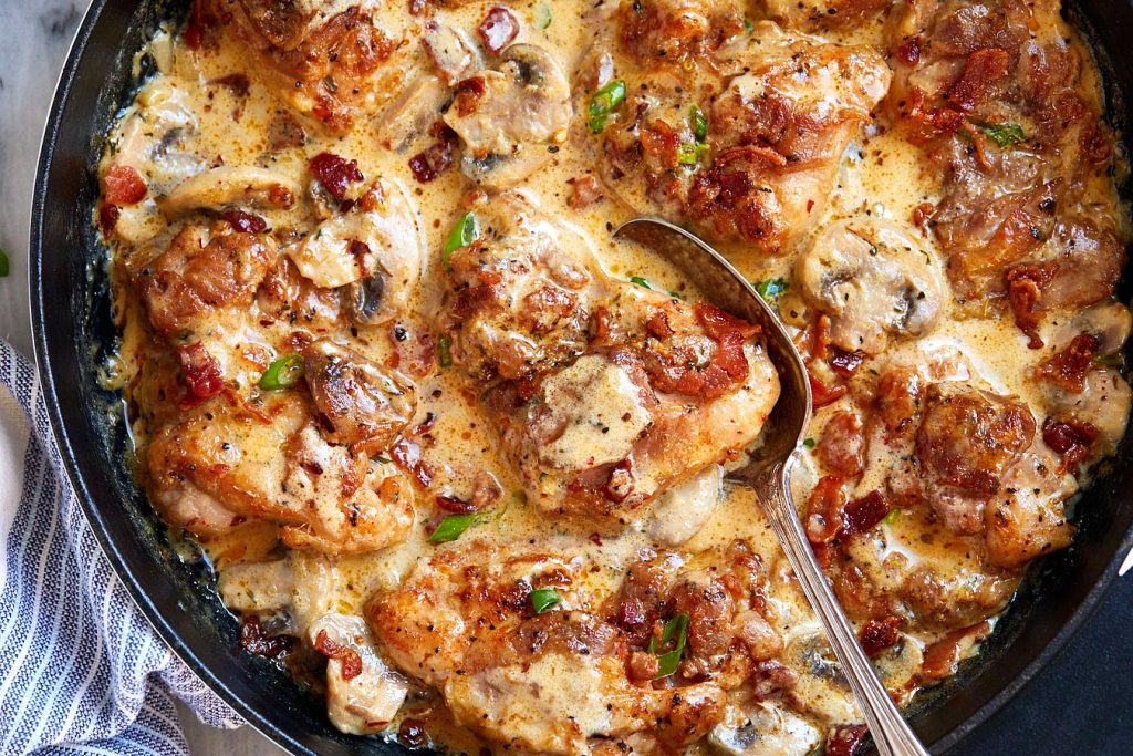 Creamy Mushroom Chicken Skillet