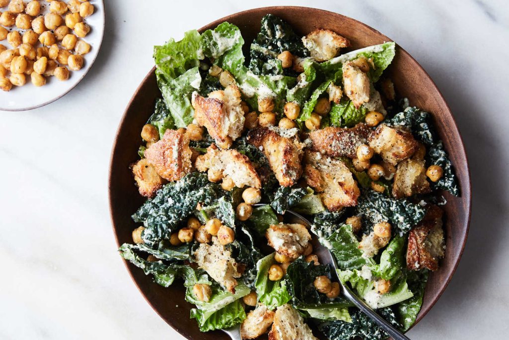 Crispy Chickpea Caesar Salad