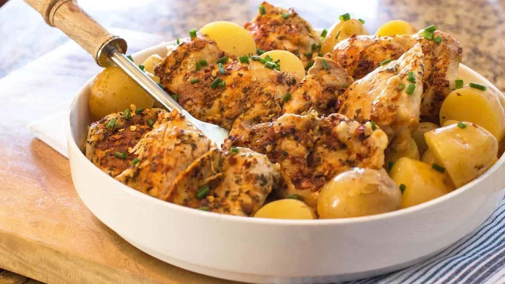 Garlic Butter Chicken Thigh Skillet