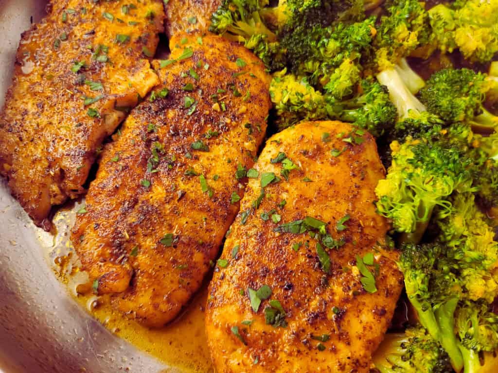 Garlic Butter Chicken with Broccoli