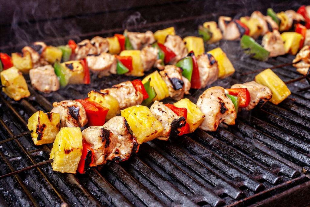 Grilled Pineapple Chicken Skewers