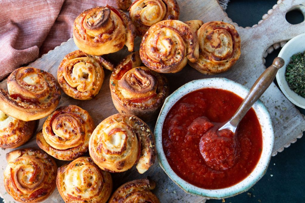 Homemade Pepperoni Pizza Rolls