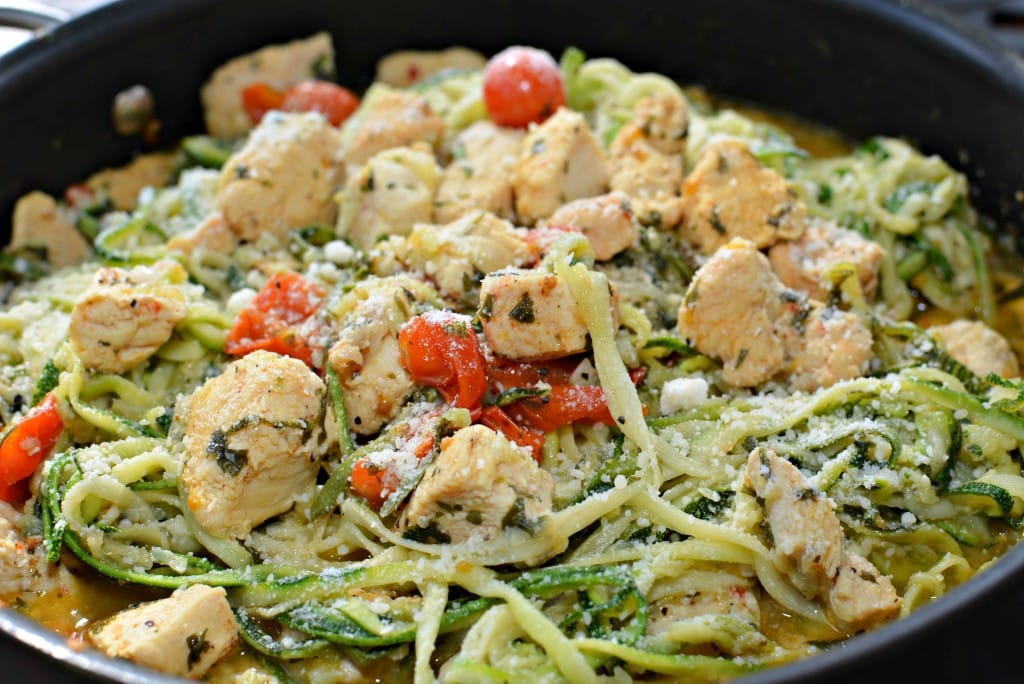 Lemon Garlic Chicken Zoodles