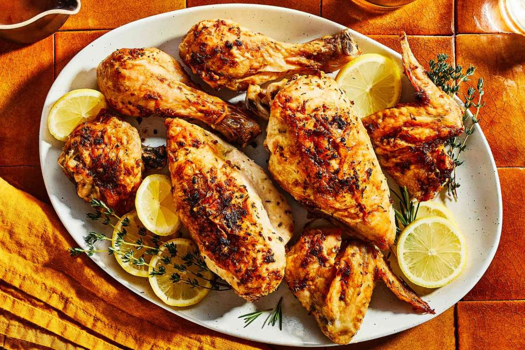 Lemon Herb Roasted Chicken Thighs