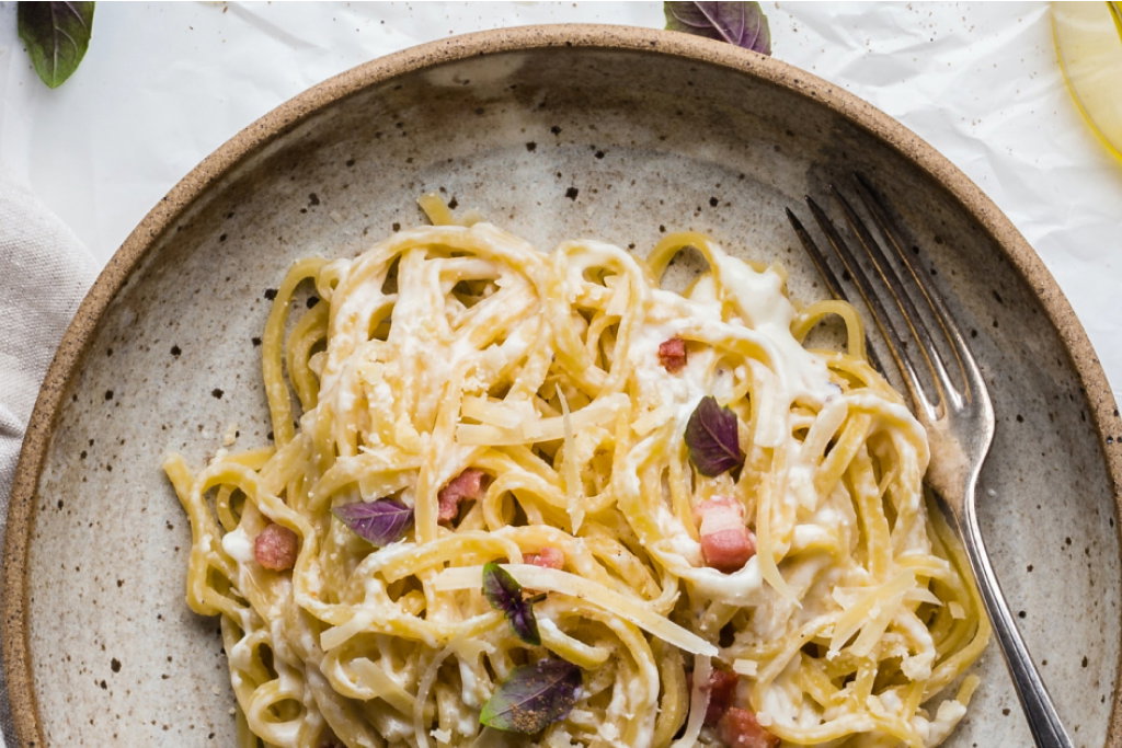 Low-Carb Pasta Carbonara