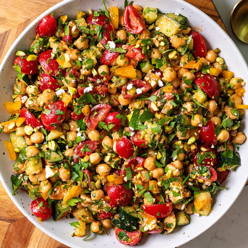 Mediterranean Chickpea Chopped Salad