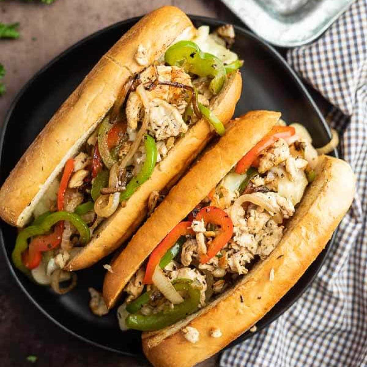 Philly Chicken Cheesesteaks