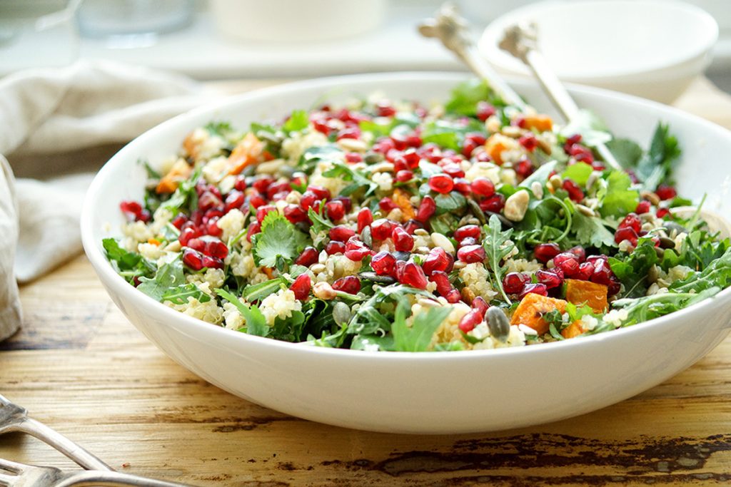 Roasted Sweet Potato Quinoa Salad