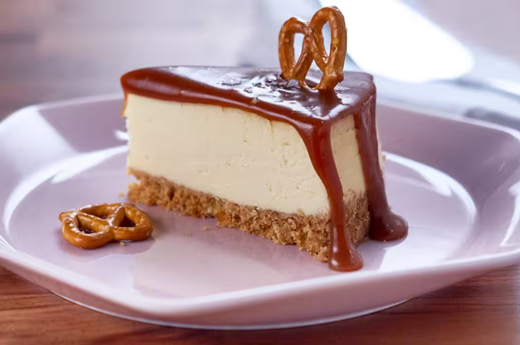 Salted Caramel Pretzel Cheesecake