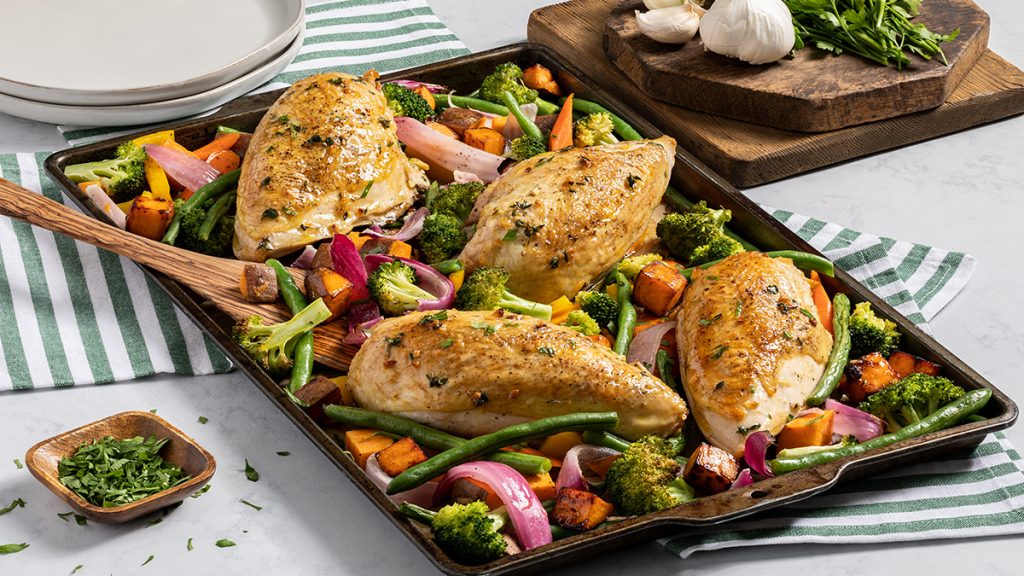 Sheet Pan Garlic Herb Chicken and Vegetables
