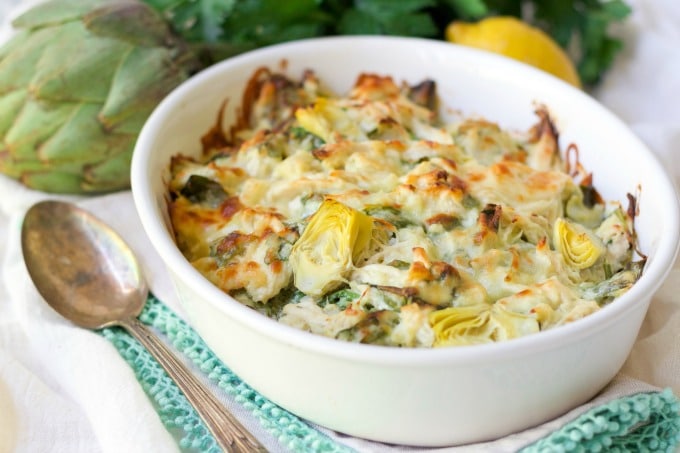 Spinach and Artichoke Chicken Casserole
