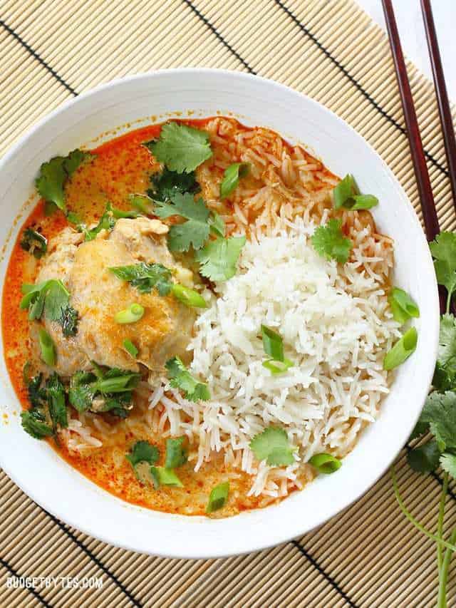 Thai Coconut Chicken Thigh Curry