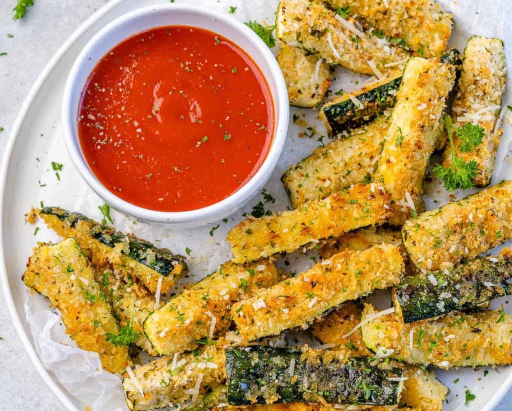 Air Fryer Parmesan Zucchini Fries