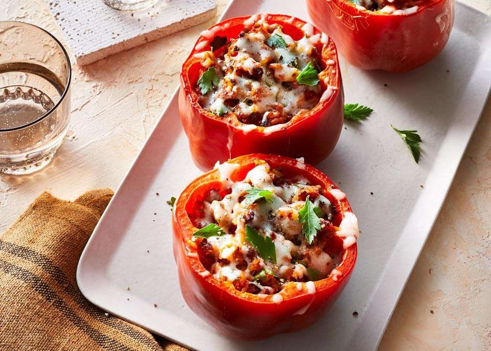 Air Fryer Stuffed Bell Peppers