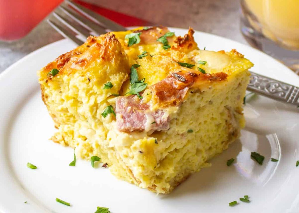 Ham and Cheese Breakfast Strata