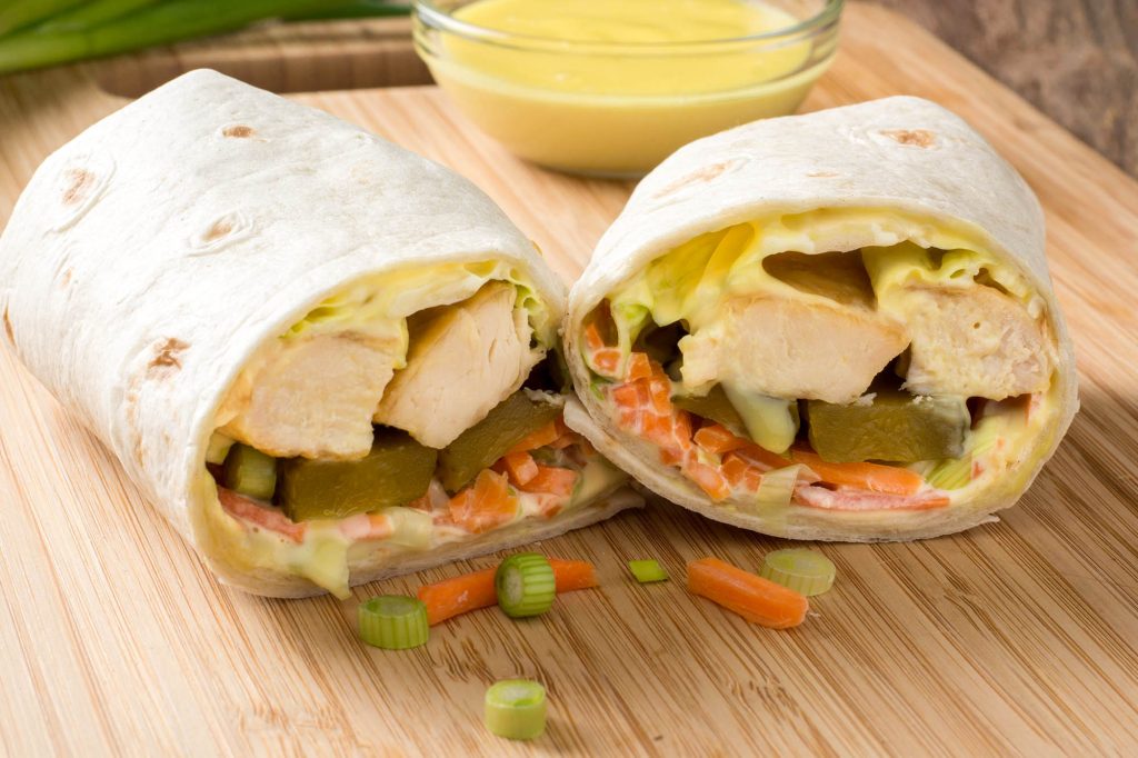 Honey Mustard Chicken Wrap