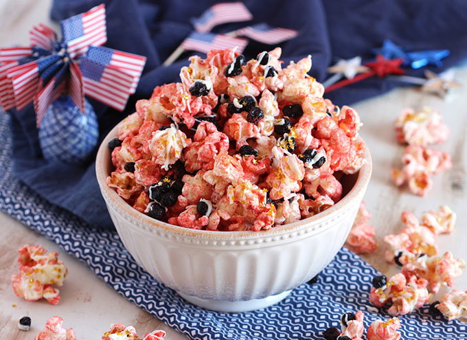 Red White & Blue Popcorn Mix