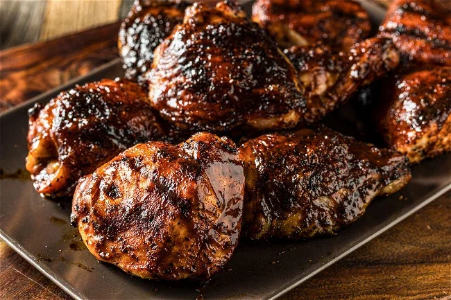 Smoked BBQ Chicken Thighs
