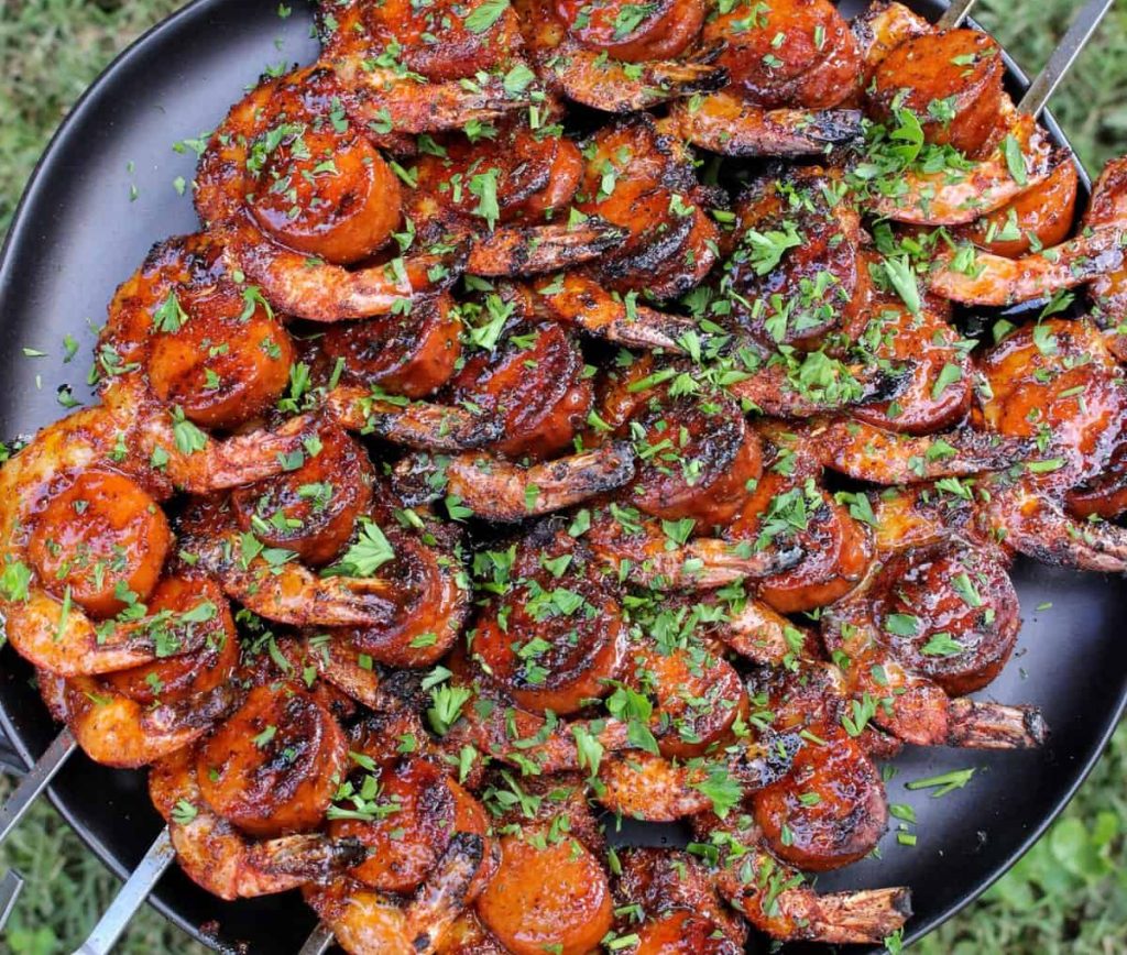 Smoked Cajun Shrimp Skewers