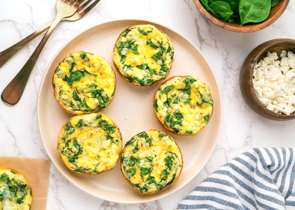 Spinach and Feta Egg Muffins
