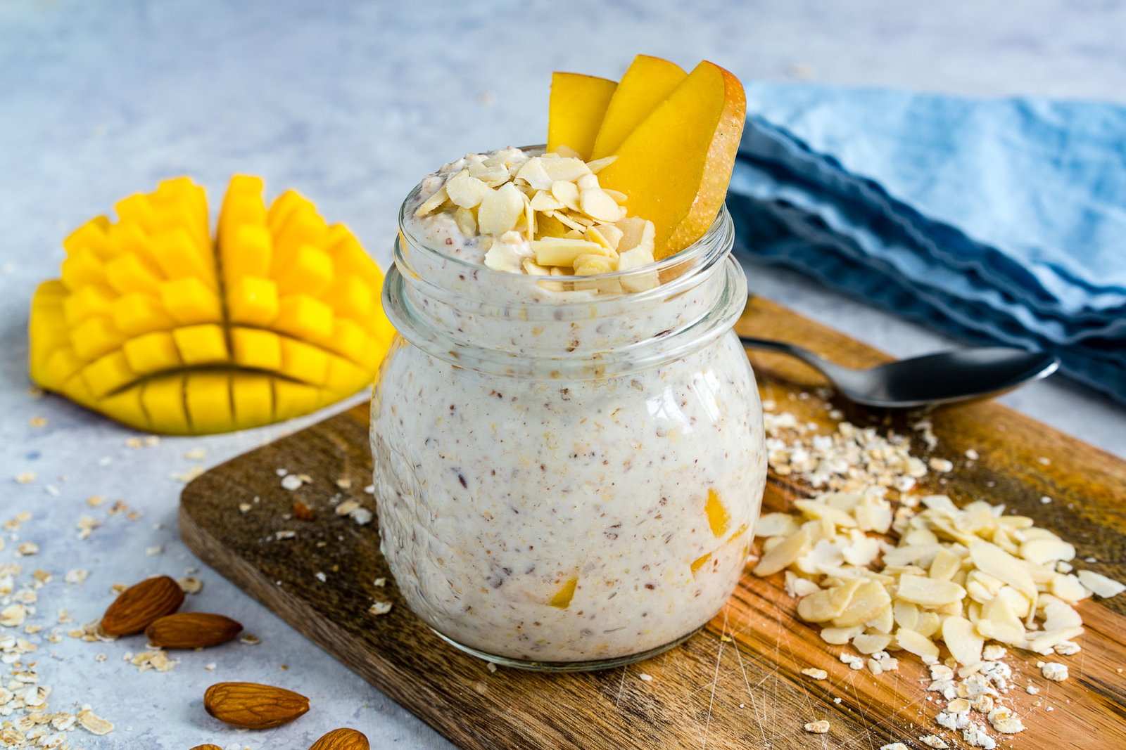 Mango Coconut Cream Overnight Oats