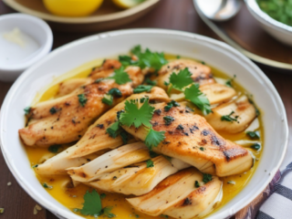 Saffron Lemon Chicken Recipe 