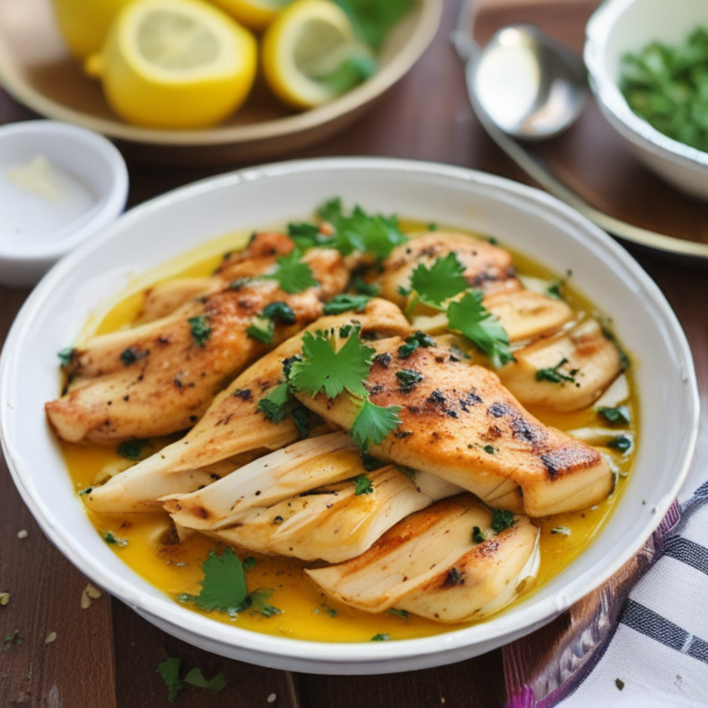 Saffron Lemon Chicken Recipe 