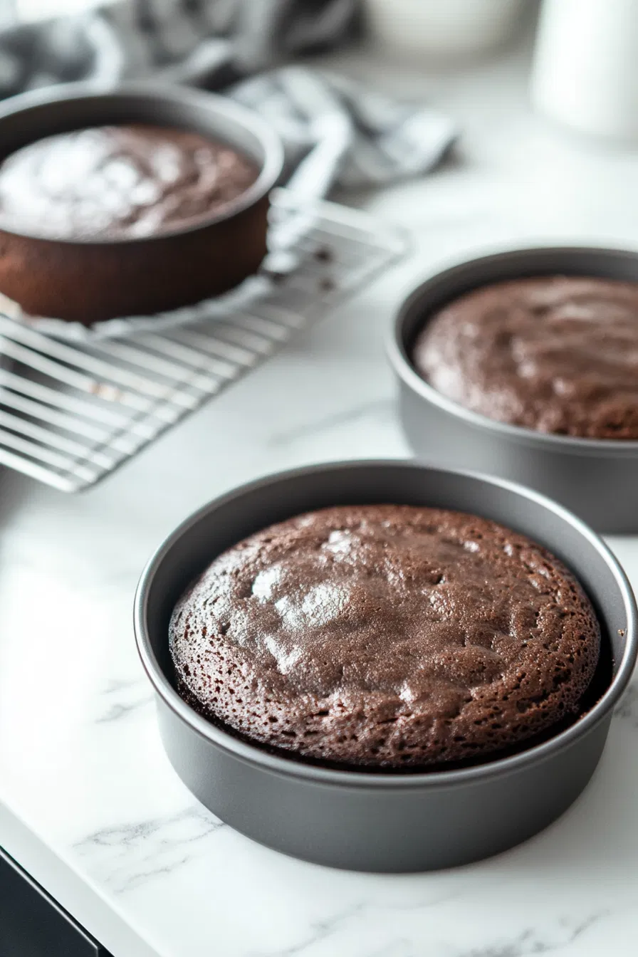 Allow the cakes to cool