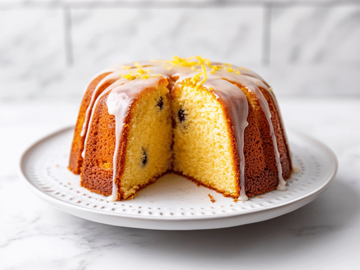 Lemon Blueberry Pound Cake Recipe
