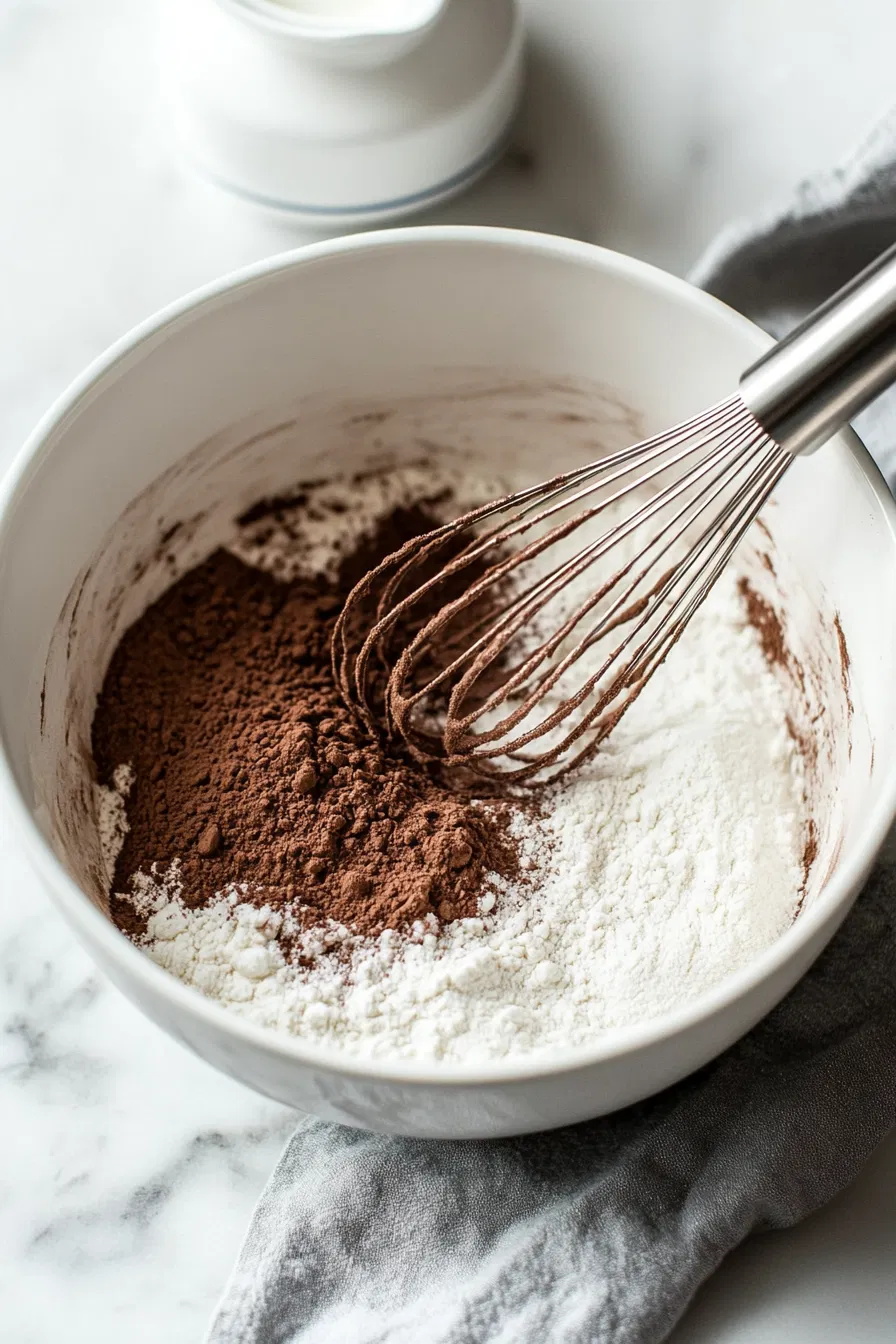 whisk together flour, sugar