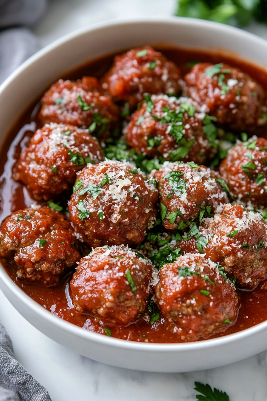 Sprinkle with Parmesan and parsley before serving