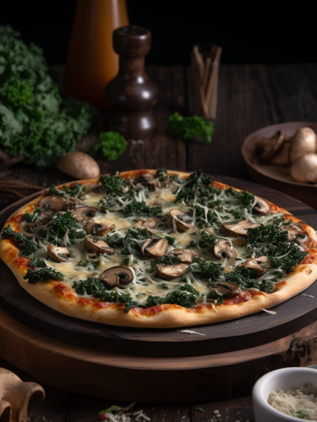 Delicious Homemade Mushroom Spinach