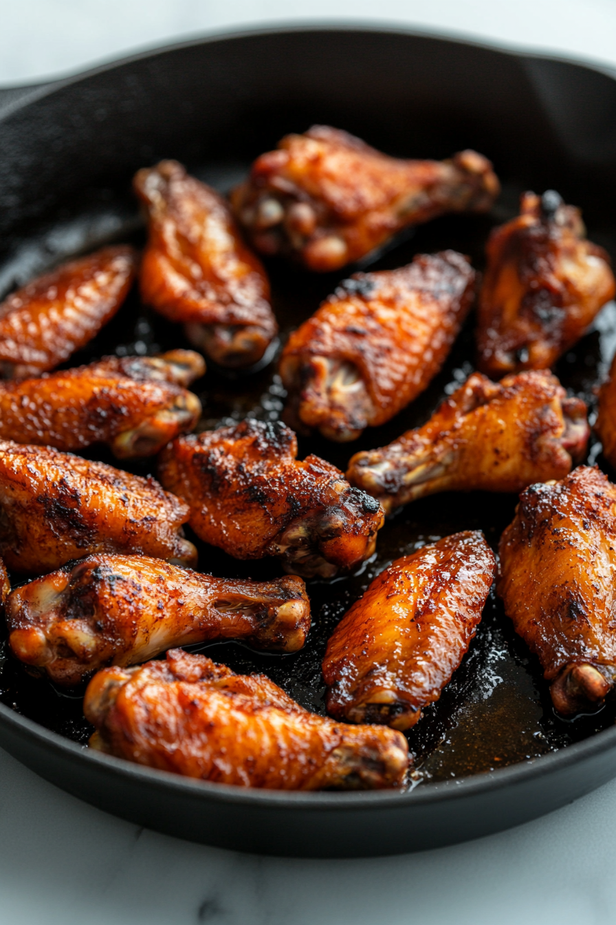 Heat the cooking oil in a large skillet or Dutch oven over medium-high heat. Once hot, add the turkey wings in a single layer and brown them on all sides, about 5-7 minutes per side