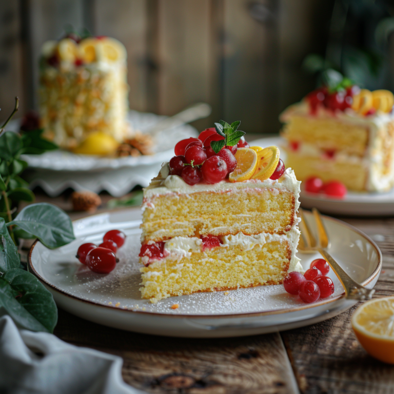 Lemon Velvet Cake Recipe