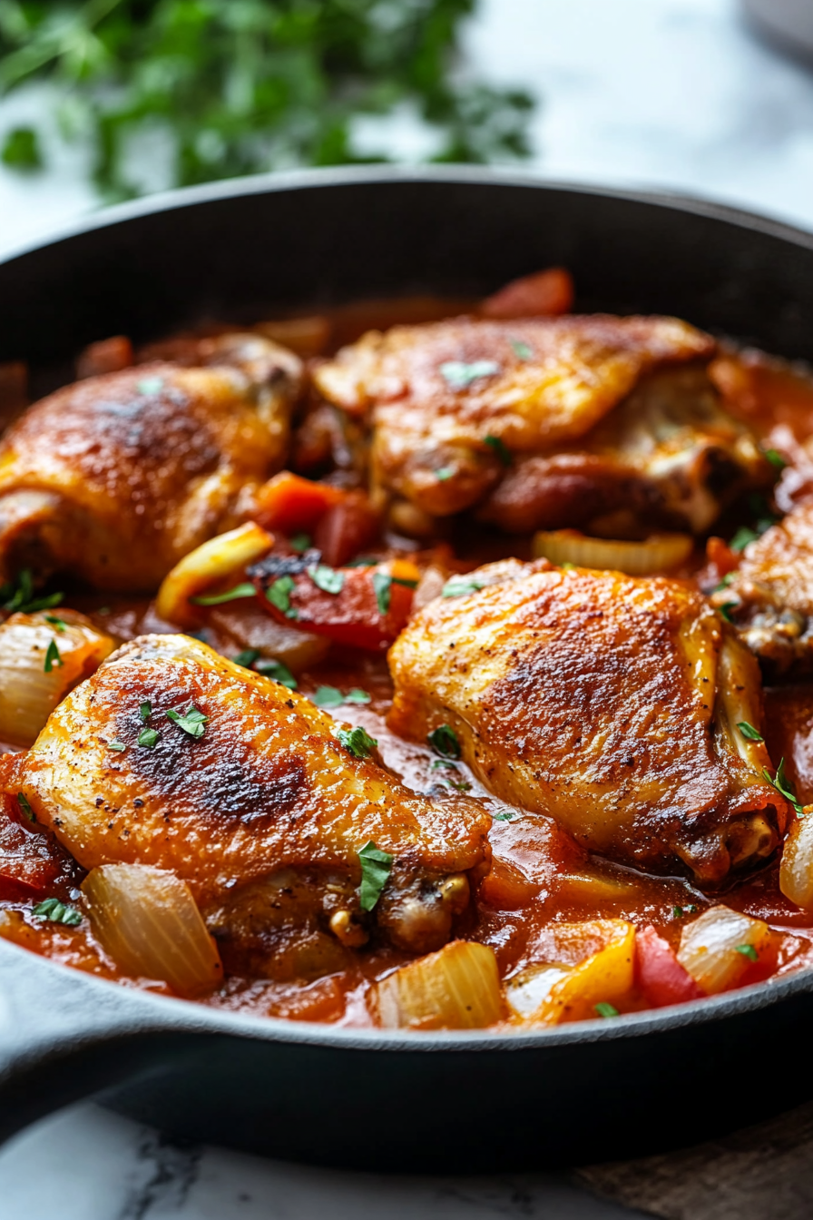 Return the browned turkey wings to the skillet, making sure they are submerged in the sauce