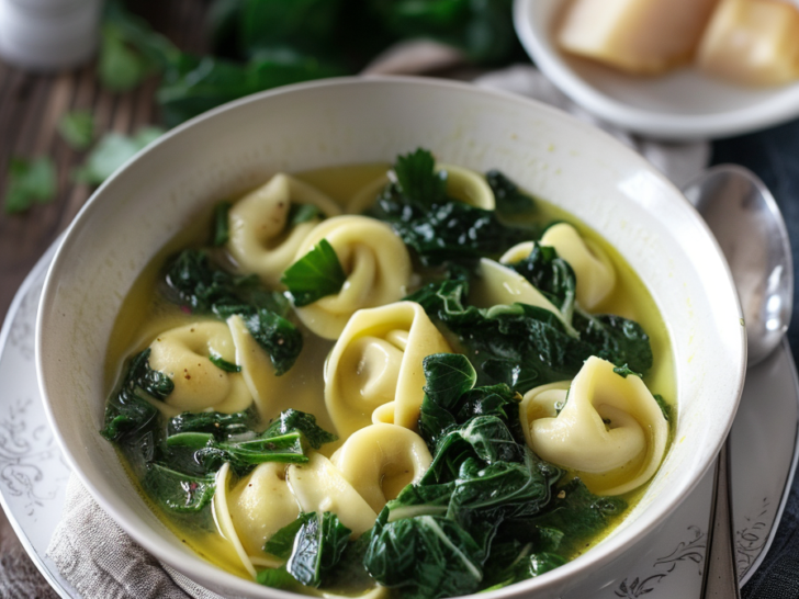 Tortellini Recipe “With Collard Green Brodo”