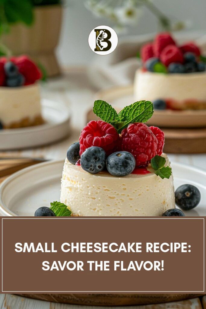 Small Cheesecake Recipe Savor the Flavor!